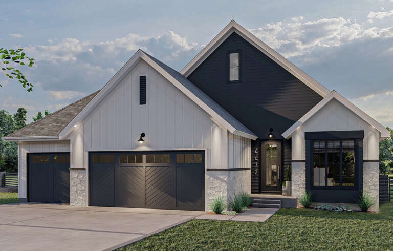 House Plan House Plan #25461 Front Elevation 
