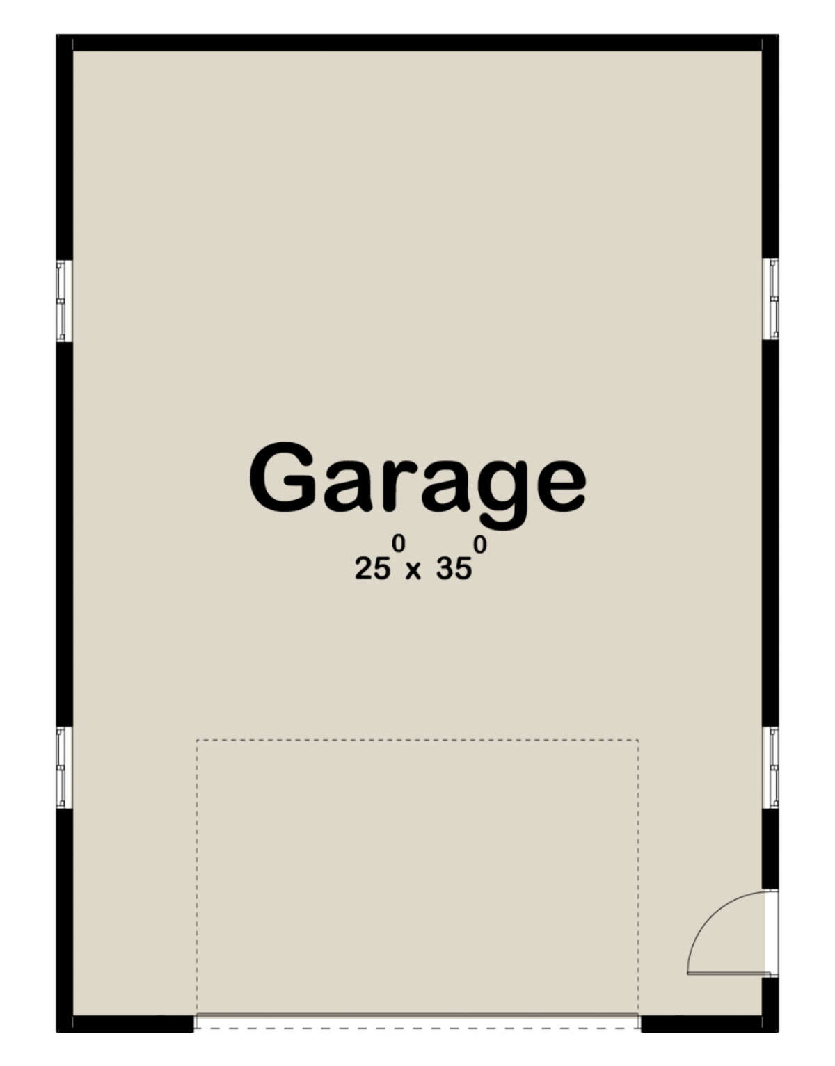 Garage Floor for House Plan #963-00542