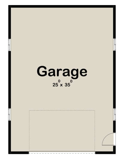 Garage Floor for House Plan #963-00542