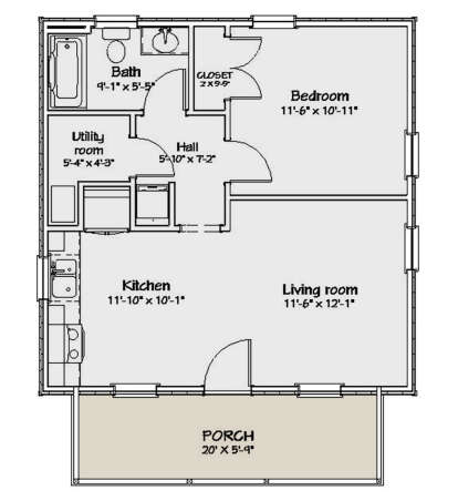 House Plan House Plan #25468 Drawing 1