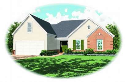 3 Bed, 2 Bath, 1617 Square Foot House Plan - #053-00279