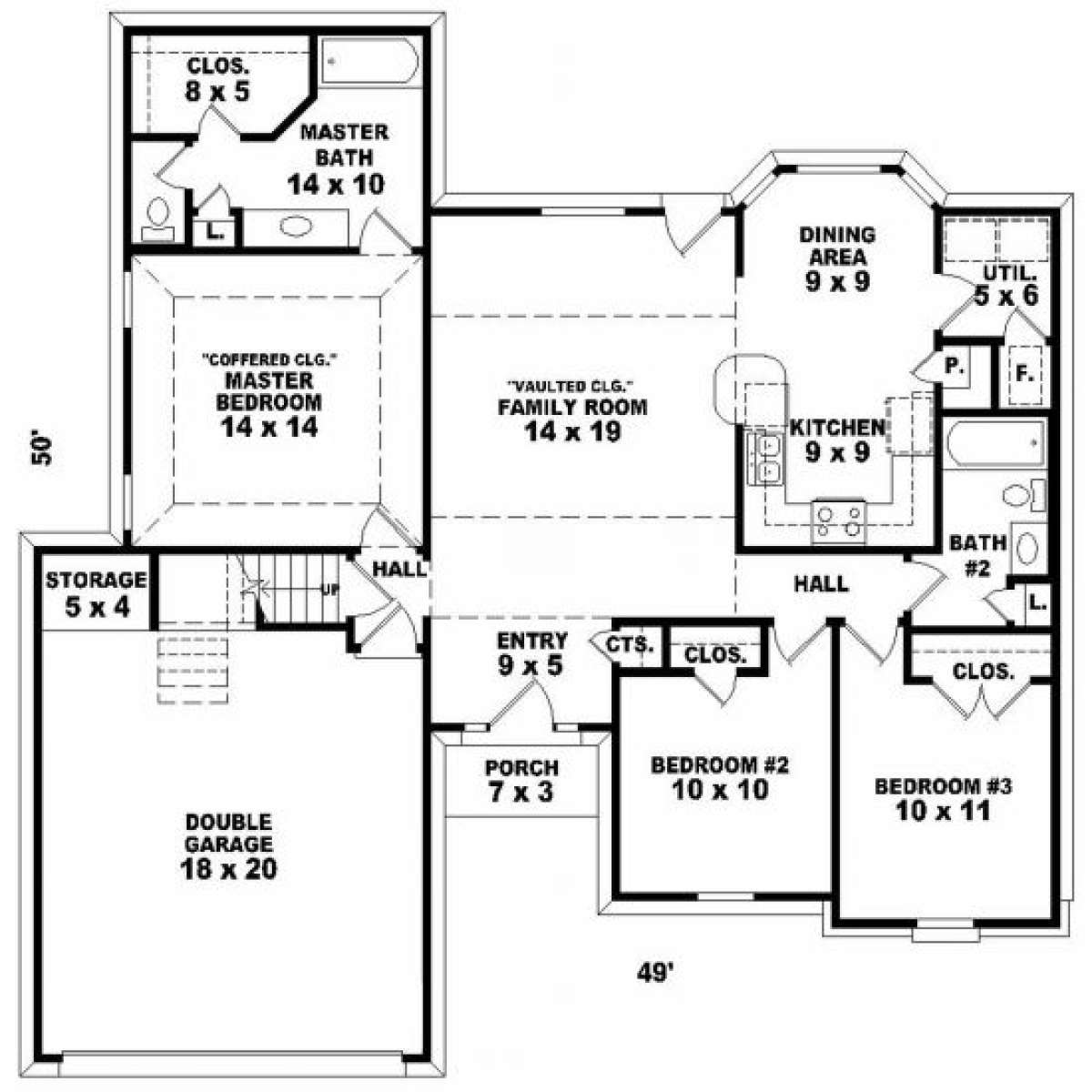 Main Floor for House Plan #053-00279