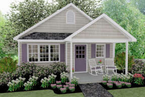 Cottage House Plan #1502-00024 Elevation Photo