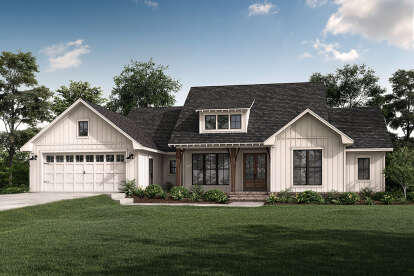 Modern Farmhouse House Plan #041-00247 Elevation Photo