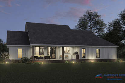 Modern Farmhouse House Plan #041-00247 Elevation Photo