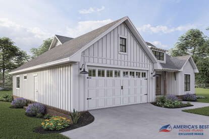 Modern Farmhouse House Plan #041-00247 Elevation Photo