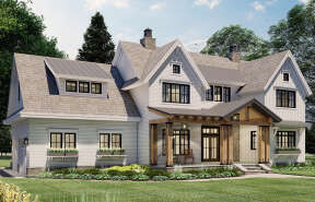 Modern Farmhouse House Plan #098-00332 Elevation Photo