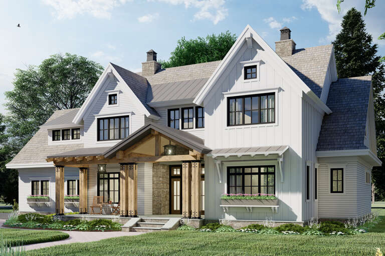 Modern Farmhouse House Plan #098-00332 Elevation Photo