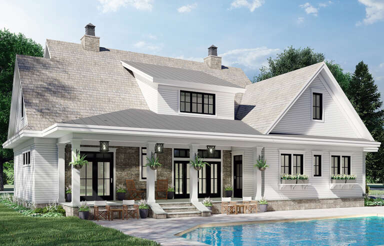 Modern Farmhouse House Plan #098-00332 Elevation Photo