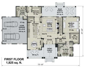 Main Floor for House Plan #098-00332