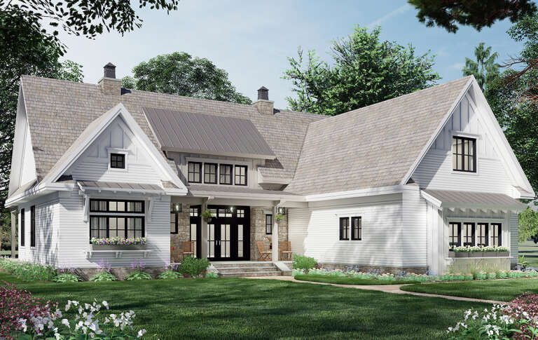 Modern Farmhouse House Plan #098-00333 Elevation Photo