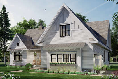 Modern Farmhouse House Plan #098-00333 Elevation Photo