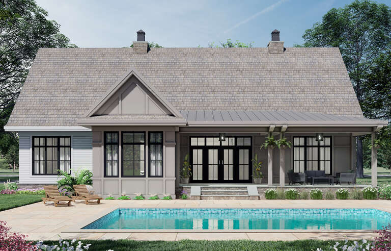 Modern Farmhouse House Plan #098-00333 Elevation Photo