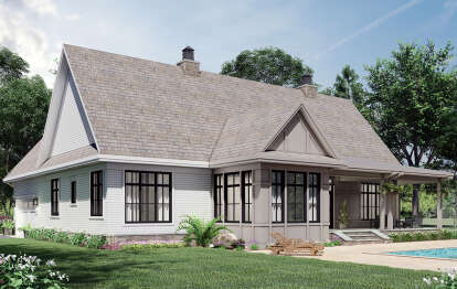 Modern Farmhouse House Plan #098-00333 Elevation Photo