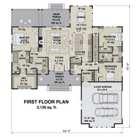 Main Floor for House Plan #098-00333
