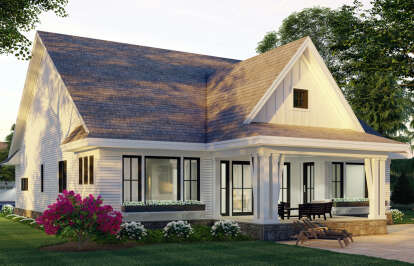 Modern Farmhouse House Plan #098-00337 Elevation Photo