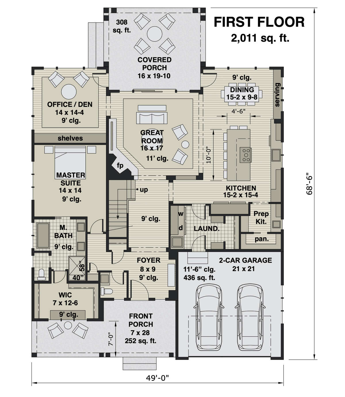 Main Floor for House Plan #098-00337