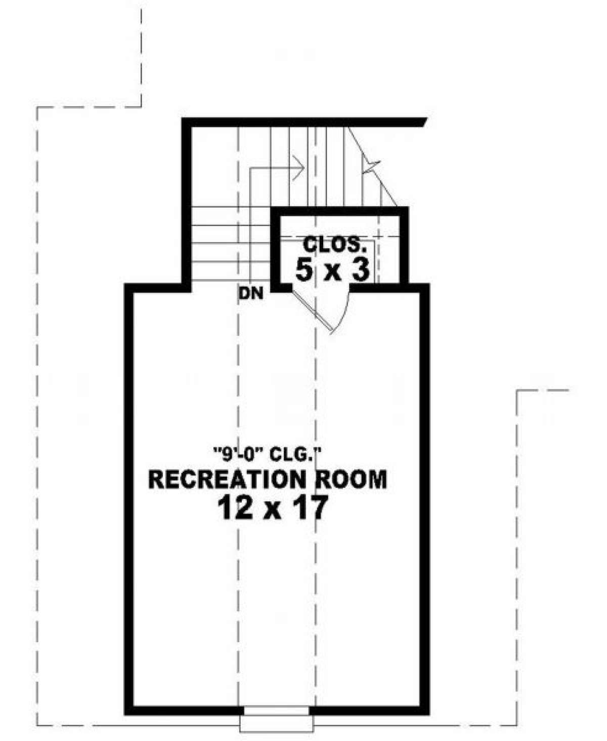 Recreation Floor for House Plan #053-00280