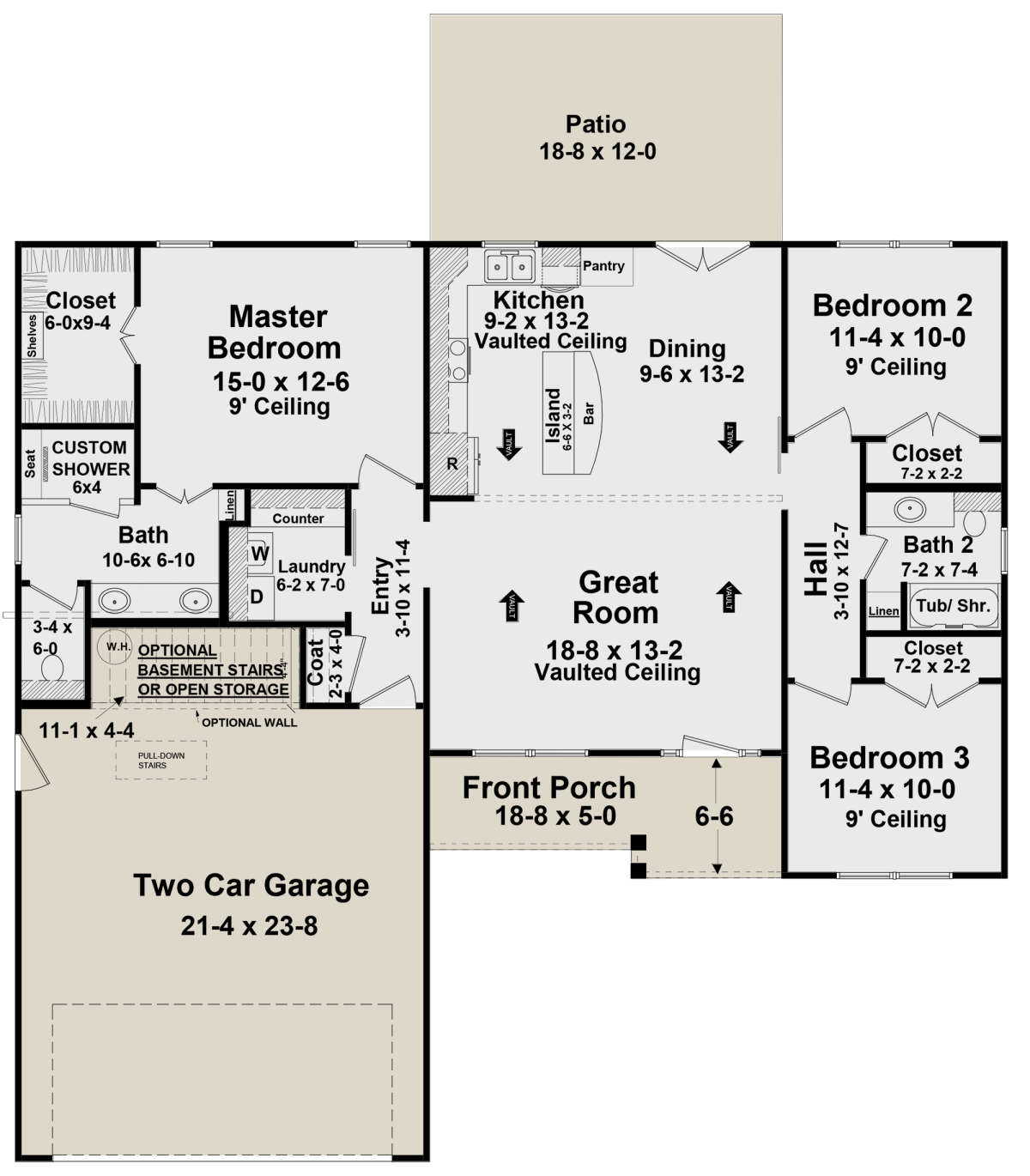 Main Floor for House Plan #348-00295