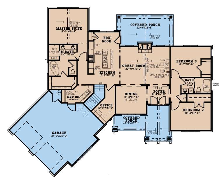 House Plan House Plan #25483 Drawing 1