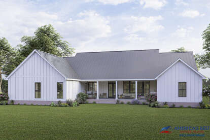 Modern Farmhouse House Plan #4534-00057 Elevation Photo