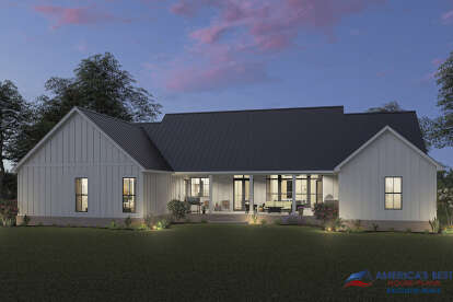 Modern Farmhouse House Plan #4534-00057 Elevation Photo