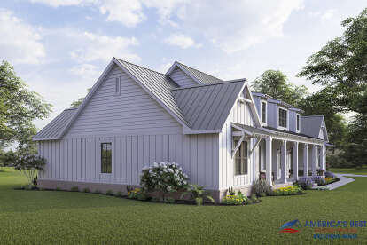 Modern Farmhouse House Plan #4534-00057 Elevation Photo