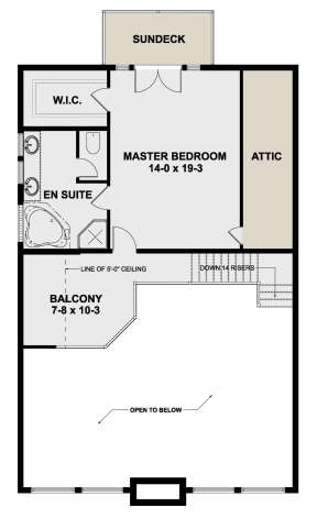 Second Floor for House Plan #2699-00015