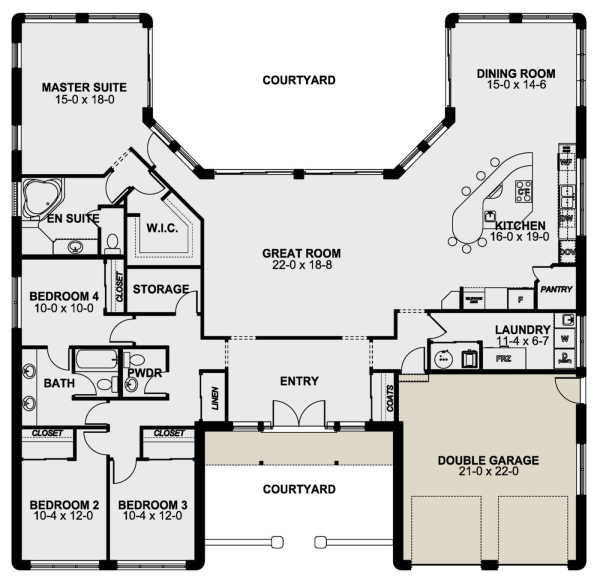 Main Floor for House Plan #2699-00016