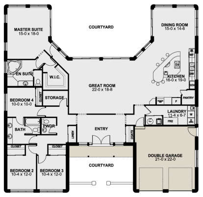 House Plan House Plan #25487 Drawing 1