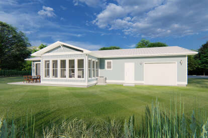 Ranch House Plan #2699-00017 Elevation Photo