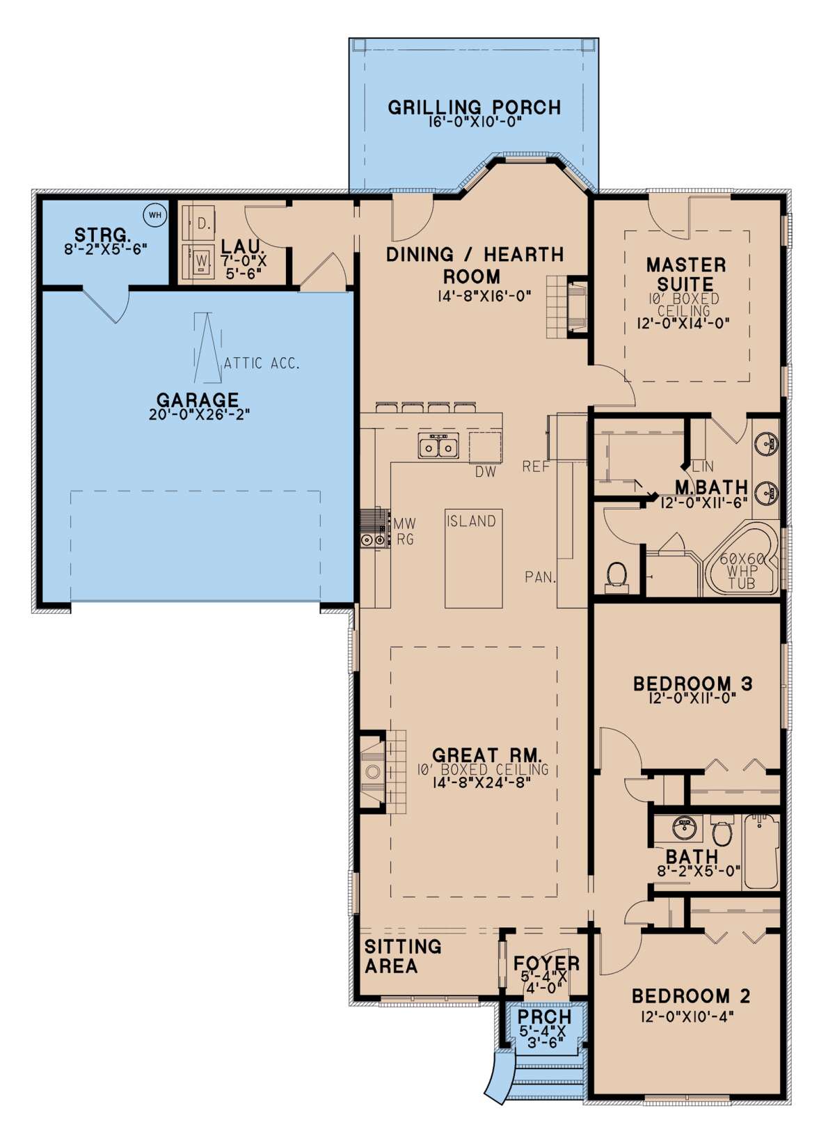 Main Floor for House Plan #8318-00200