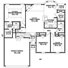 Main Floor for House Plan #053-00281