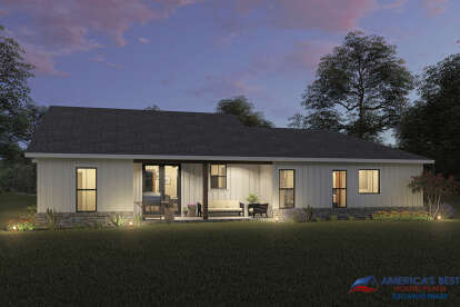 Modern Farmhouse House Plan #041-00248 Elevation Photo