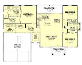 Main Floor for House Plan #041-00248
