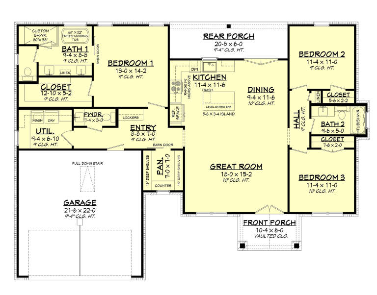 House Plan House Plan #25490 Drawing 1
