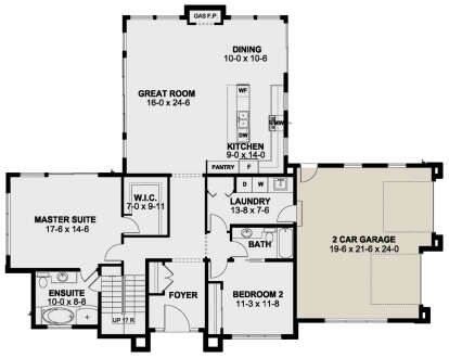 Main Floor for House Plan #2699-00018