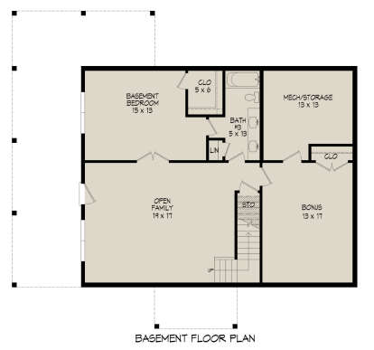 Basement for House Plan #940-00336