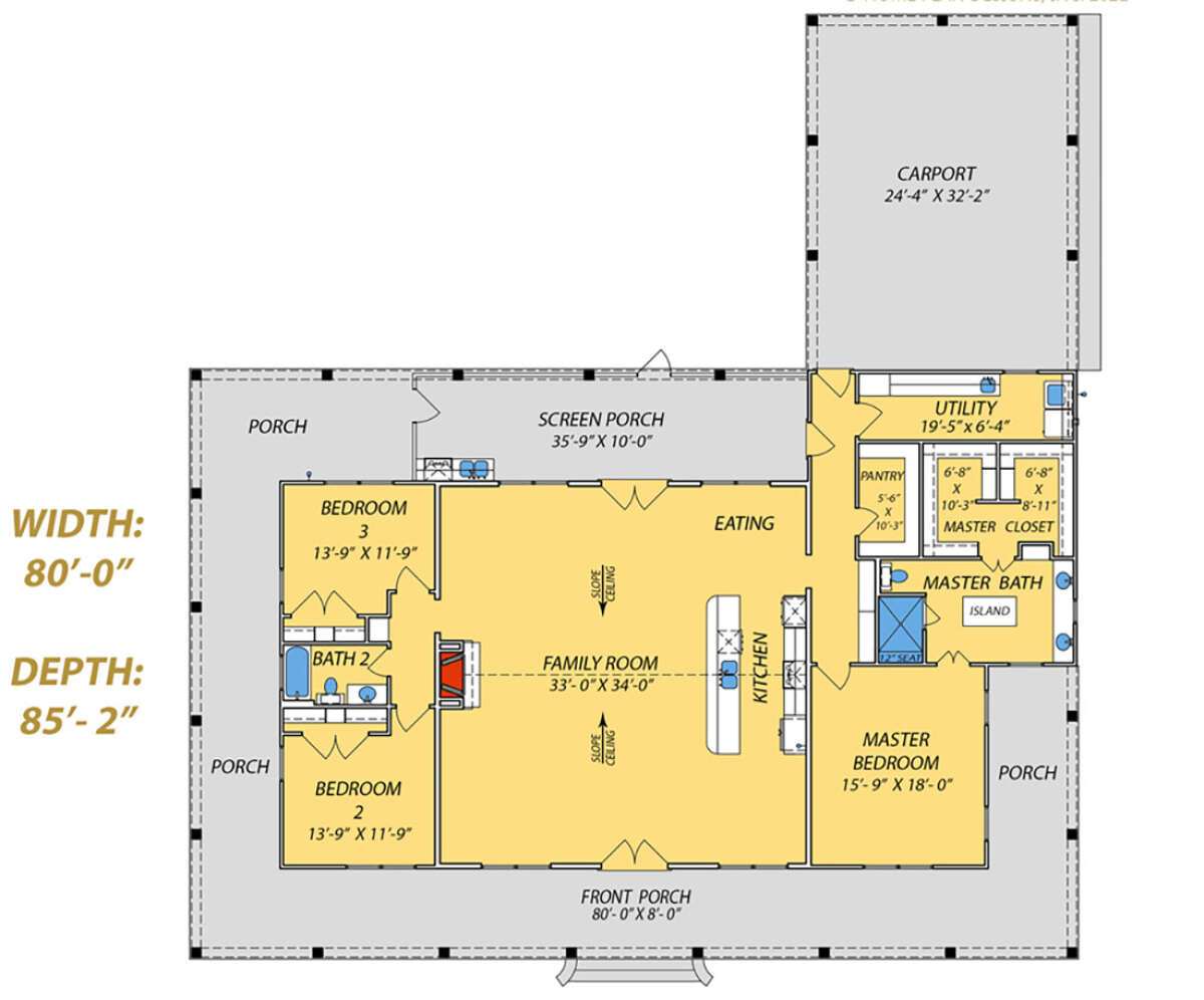 Main Floor for House Plan #9279-00040