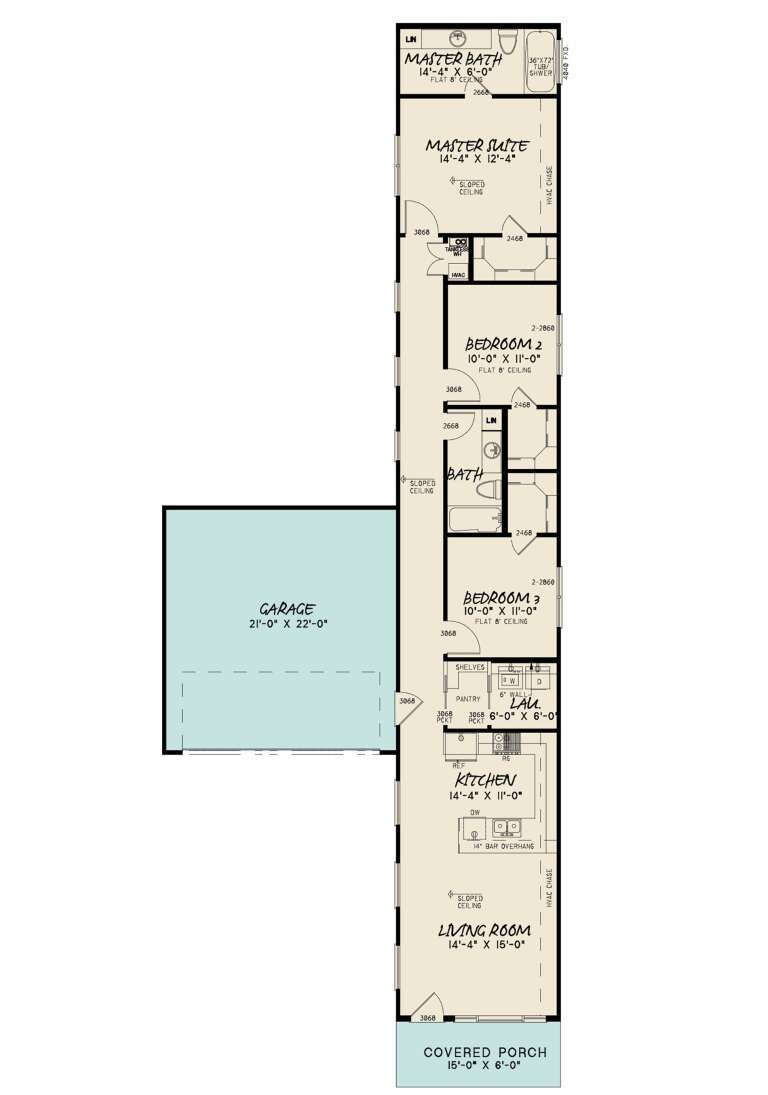 House Plan House Plan #25497 Drawing 1