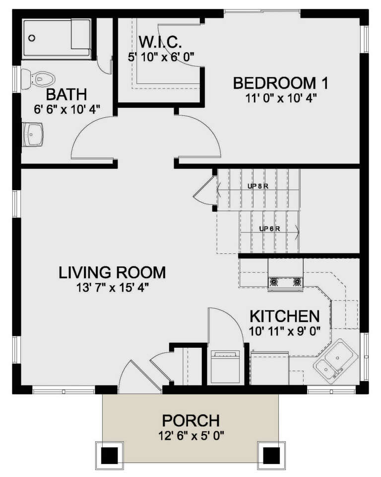 House Plan House Plan #25498 Drawing 1