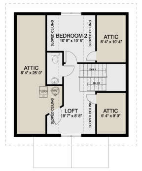 Second Floor for House Plan #2699-00020