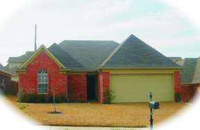 Narrow Lot House Plan #053-00282 Elevation Photo
