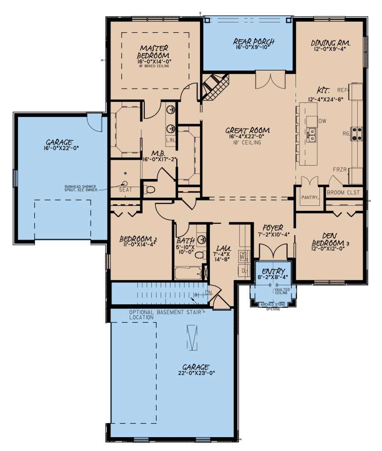 House Plan House Plan #25500 Drawing 1