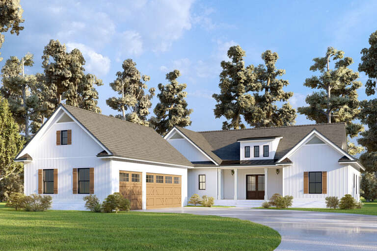 Modern Farmhouse House Plan #286-00115 Elevation Photo