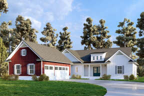 Modern Farmhouse House Plan #286-00115 Elevation Photo