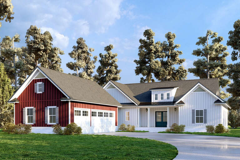 Modern Farmhouse House Plan #286-00115 Elevation Photo