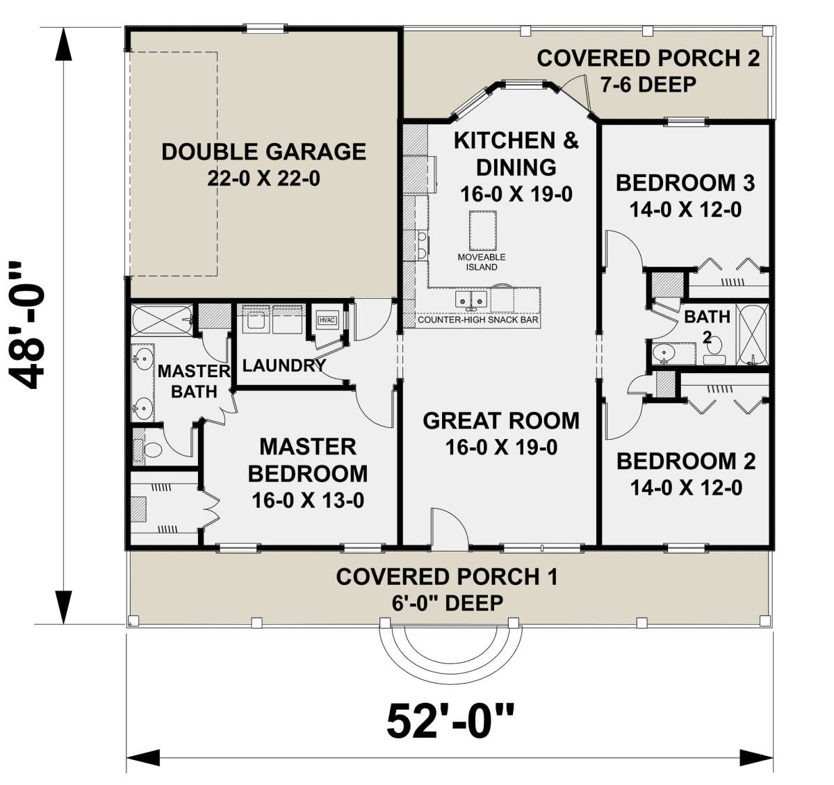 Main Floor for House Plan #1776-00119
