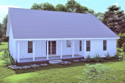 Modern Farmhouse House Plan #1776-00120 Elevation Photo