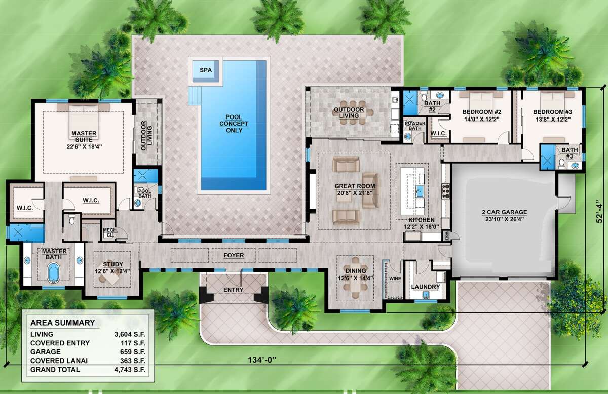 Main Floor for House Plan #5565-00179
